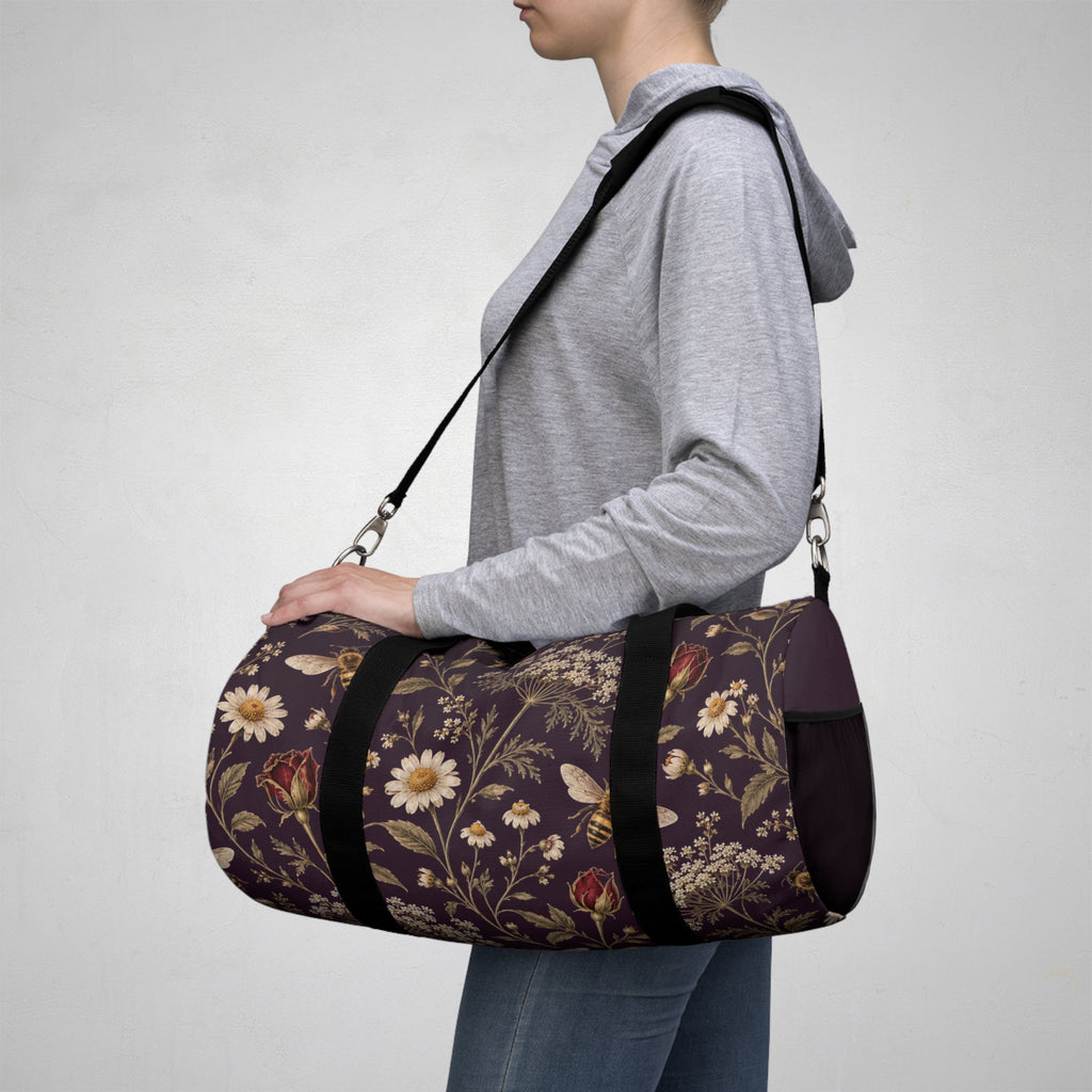 Vintage Floral Duffel Bag