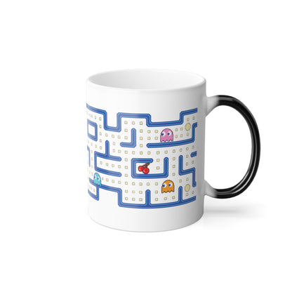 Pac-Man Maze Color-Changing Mug