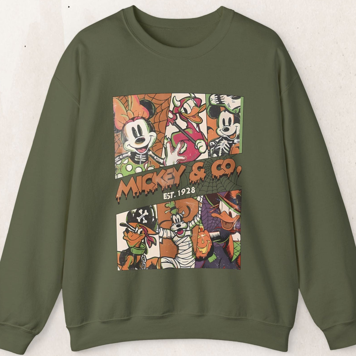 Mickey & Co. Vintage Cartoon Crewneck Sweatshirt
