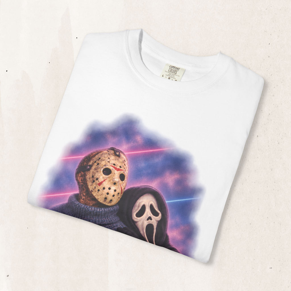 Jason Vorhees & Ghostface 80's Portrait Tee