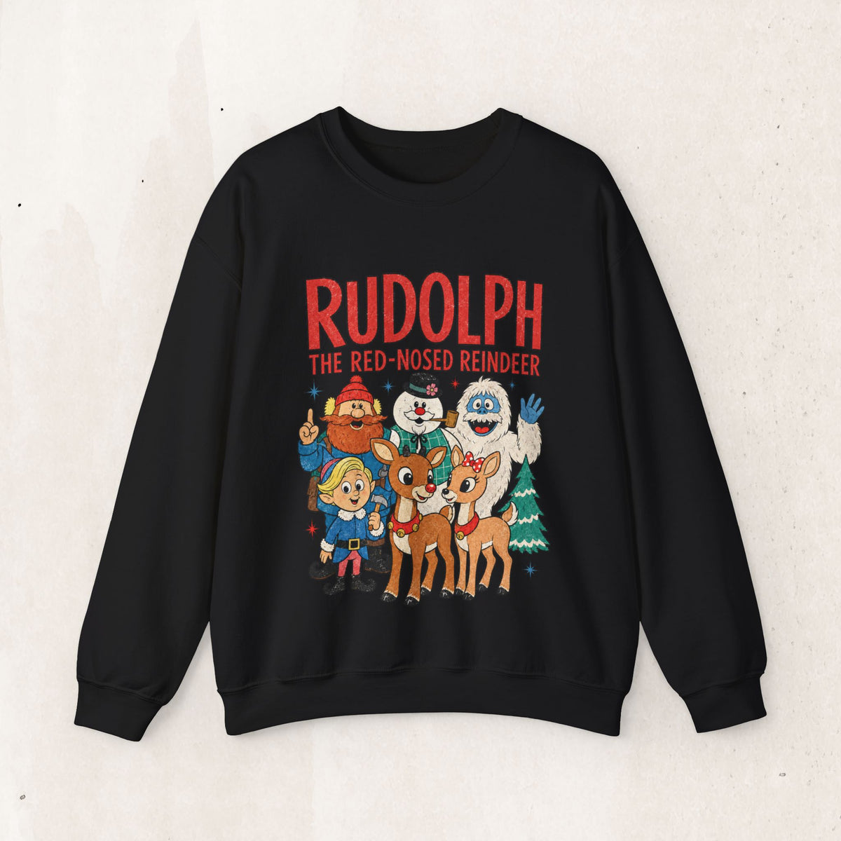 Rudolph The Red-Nosed Reindeer Vintage Crewneck Sweatshirt