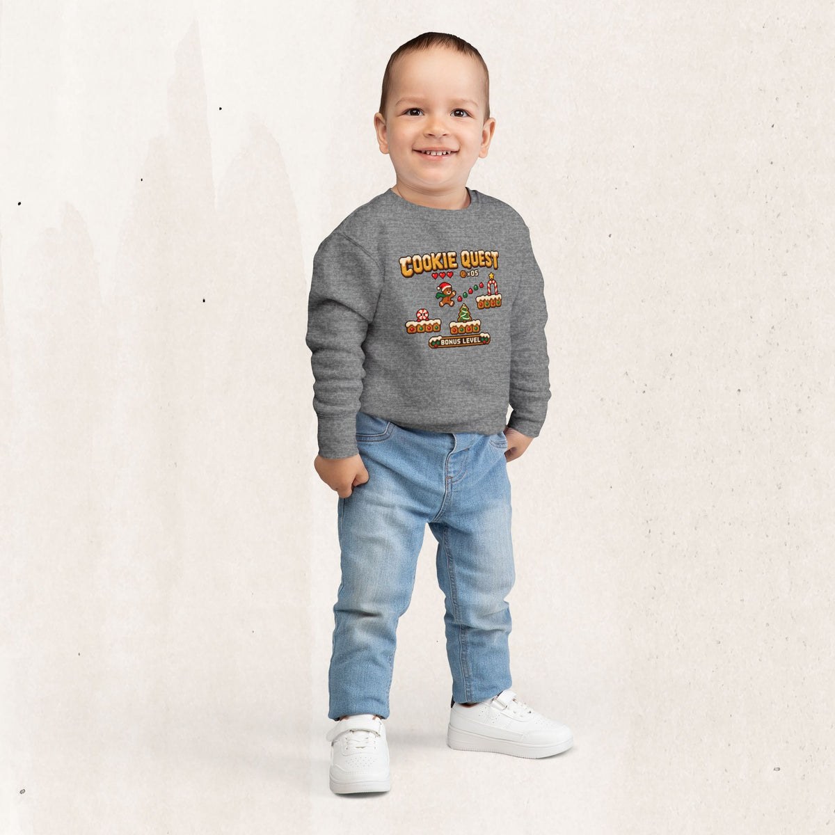 Christmas Cookie Quest Toddler Sweatshirt