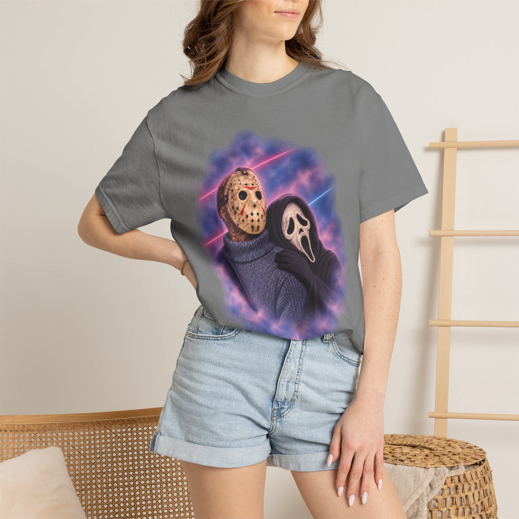Jason Vorhees & Ghostface 80's Portrait Tee