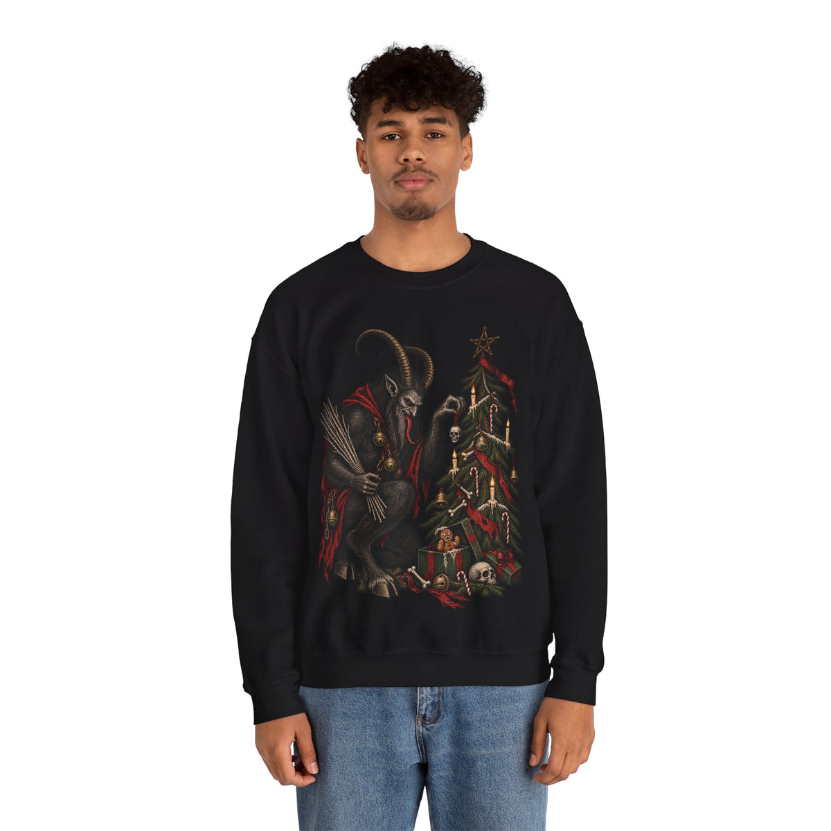 Krampus Christmas Crewneck Sweatshirt