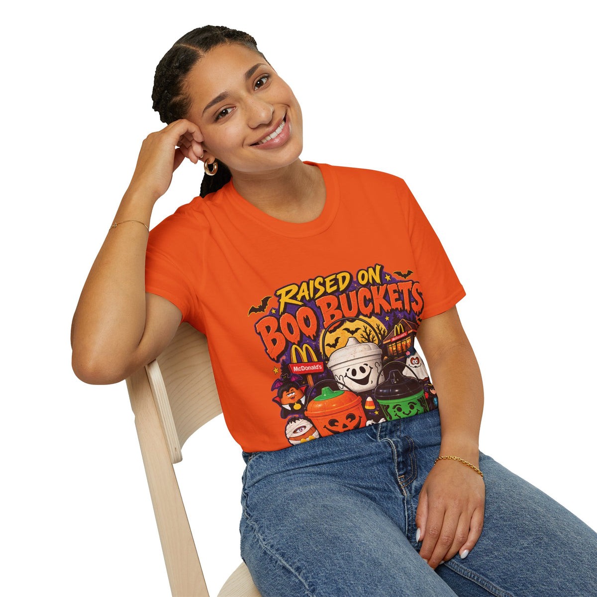 Halloween "Raised on Boo Buckets" Tee