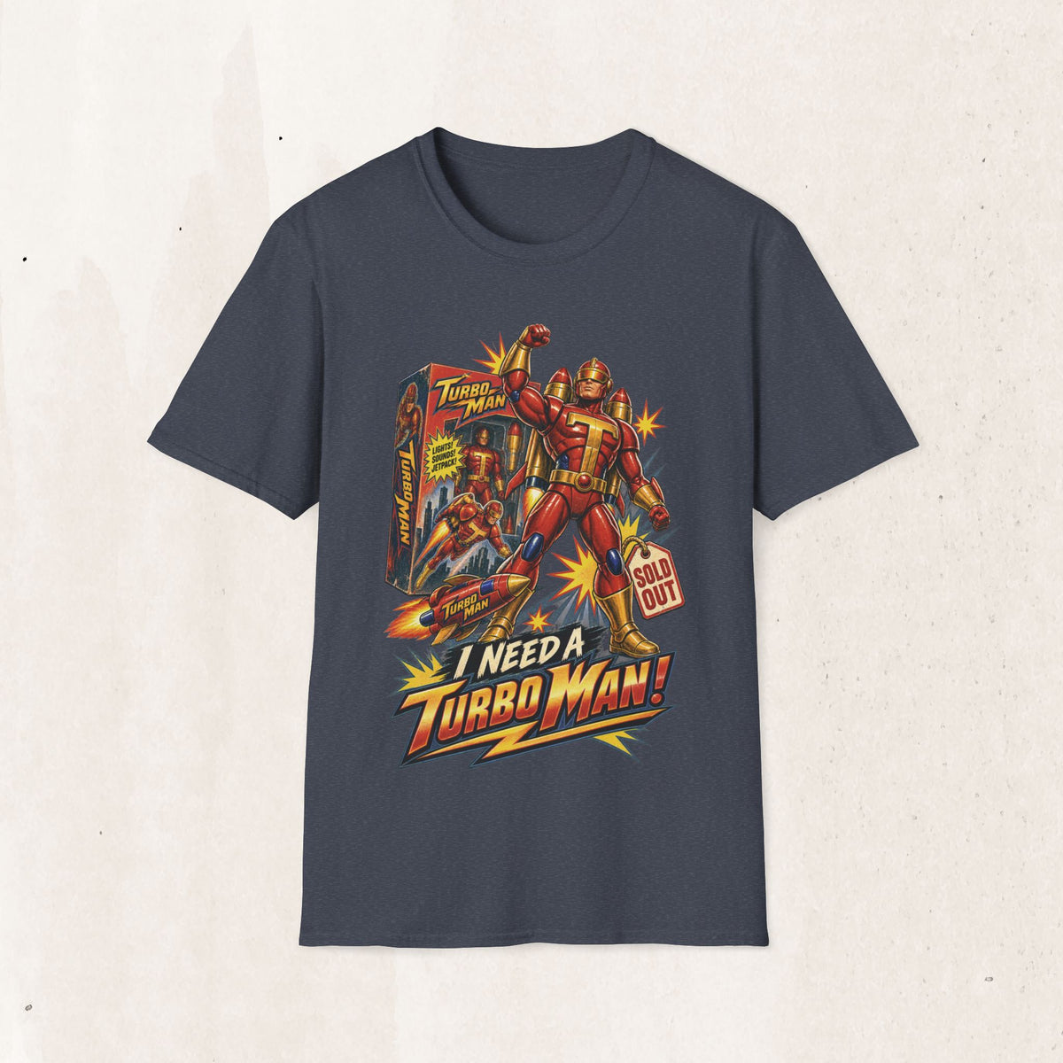 Turbo Man Graphic Tee - Jingle All The Way