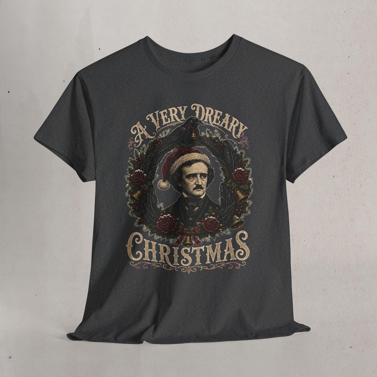 Edgar Allan Poe 'A Very Dreary Christmas' Graphic Tee