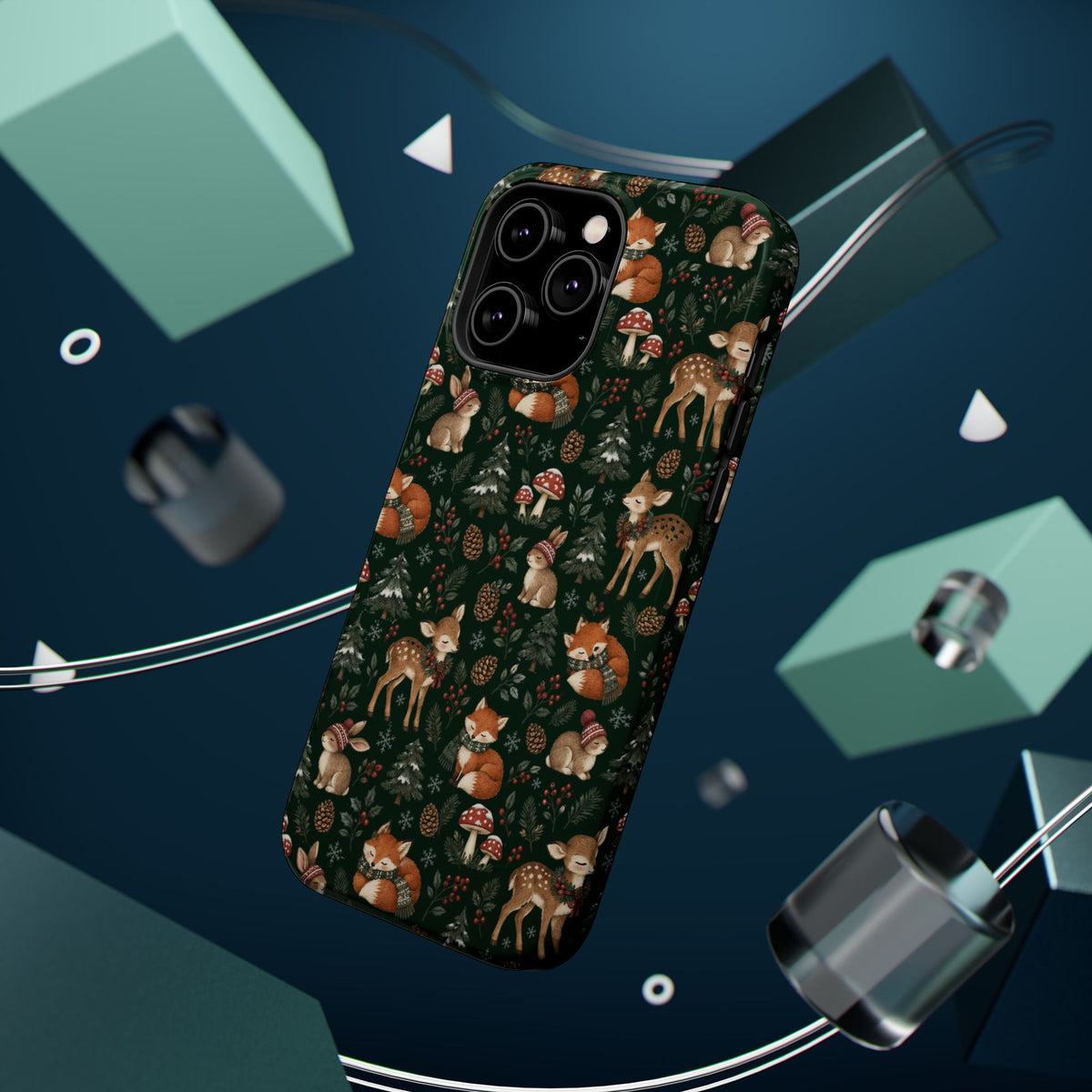 Woodland Fox & Deer MagSafe Phone Case, alternate view