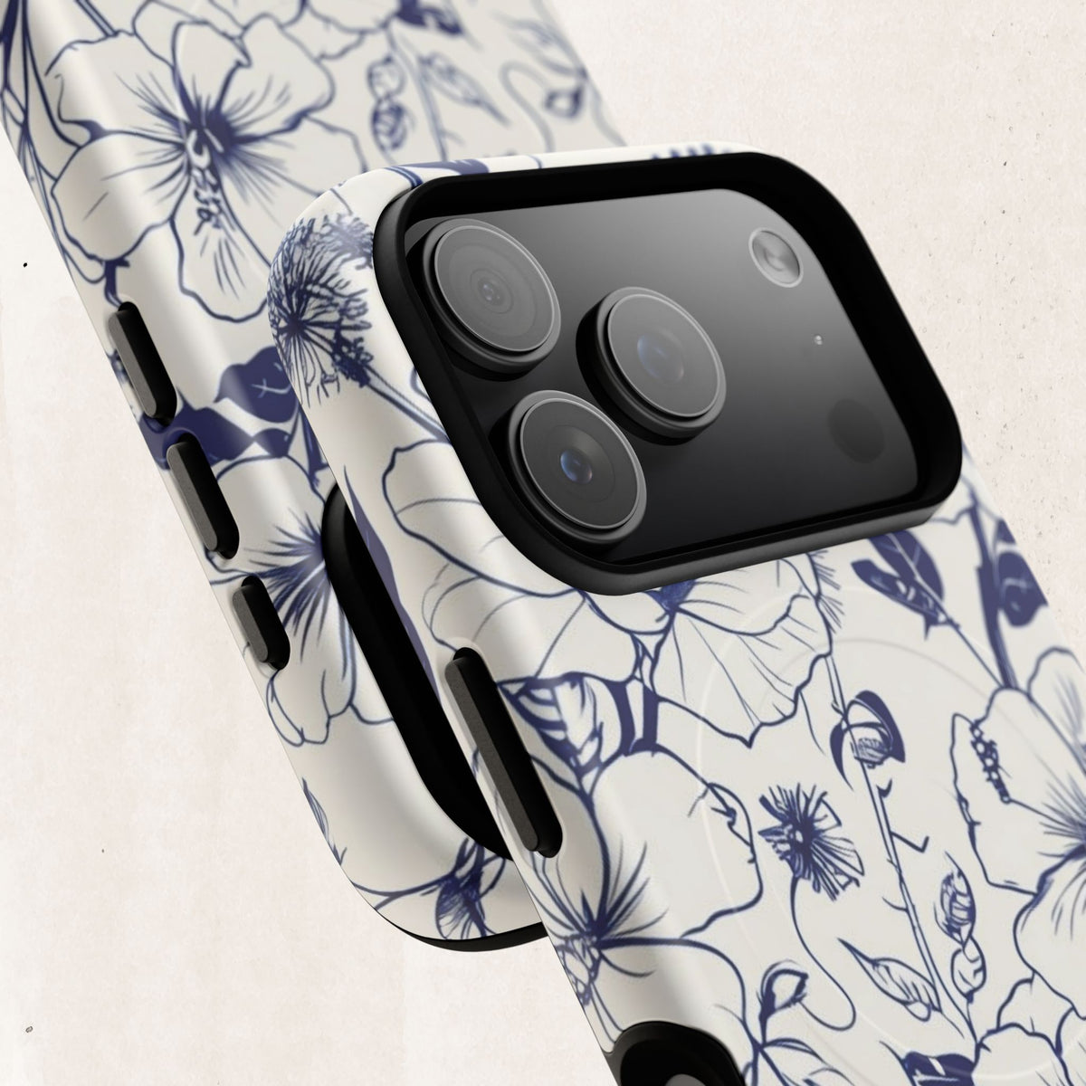 Floral Sketch Tough Magnetic Phone Case