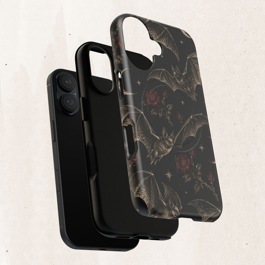 Gothic Bat & Moon Tough Magnetic Phone Case