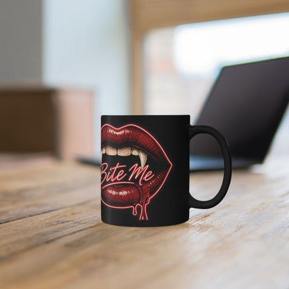 Bite Me Vampire Lips Mug
