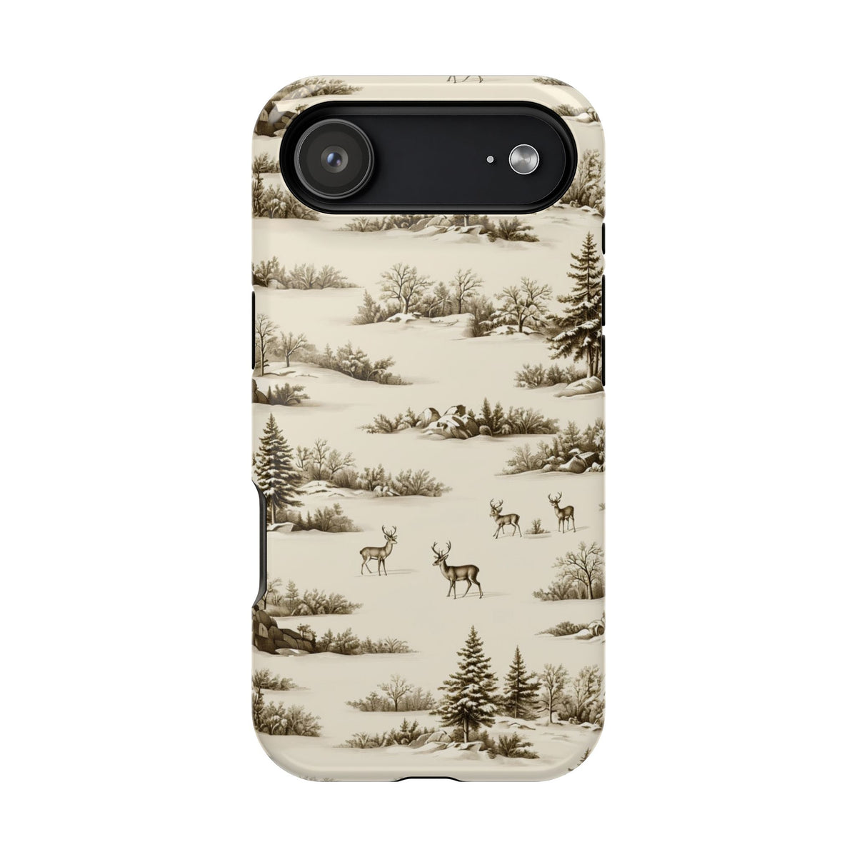 Deer & Pine Woodland Magnetic Phone Case, alternate view