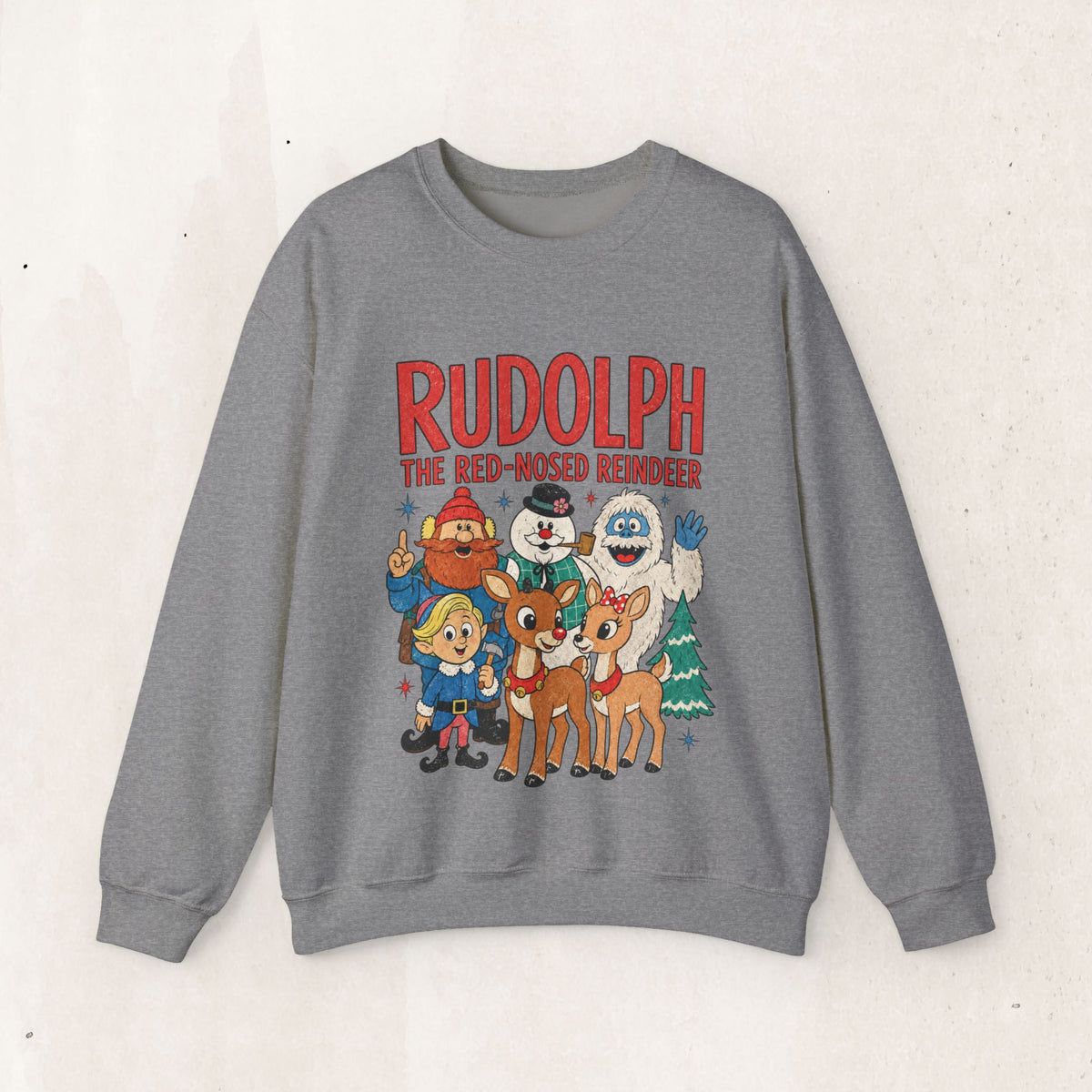 Rudolph The Red-Nosed Reindeer Vintage Crewneck Sweatshirt