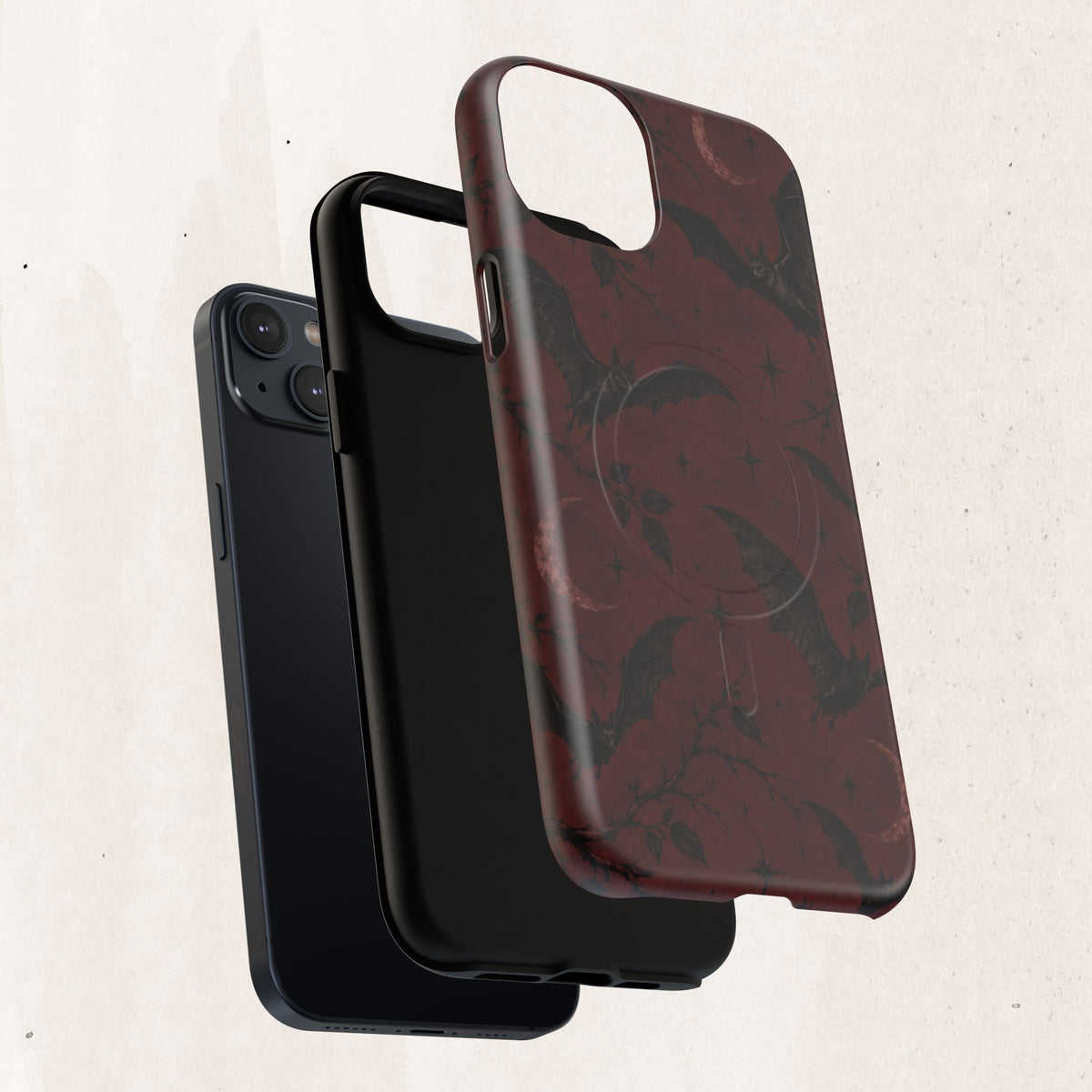 Gothic Bat Moon Magnetic Phone Case