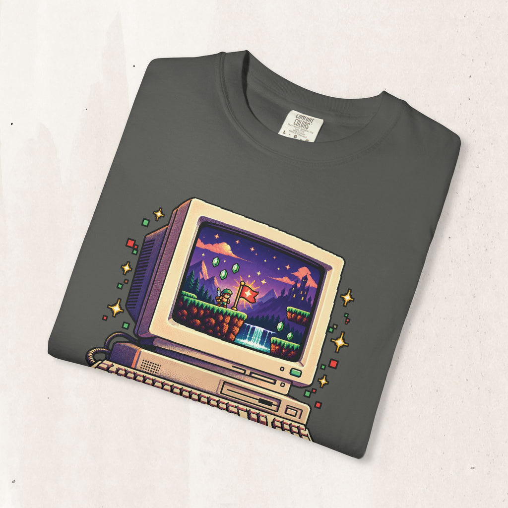Retro Computer 'Just One More Level' Gaming Tee