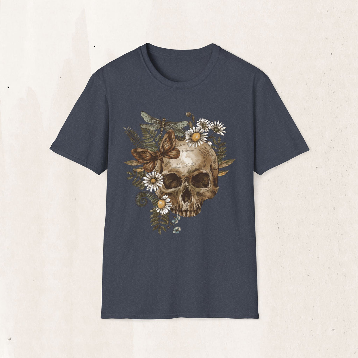 Floral Skull Graphic Tee