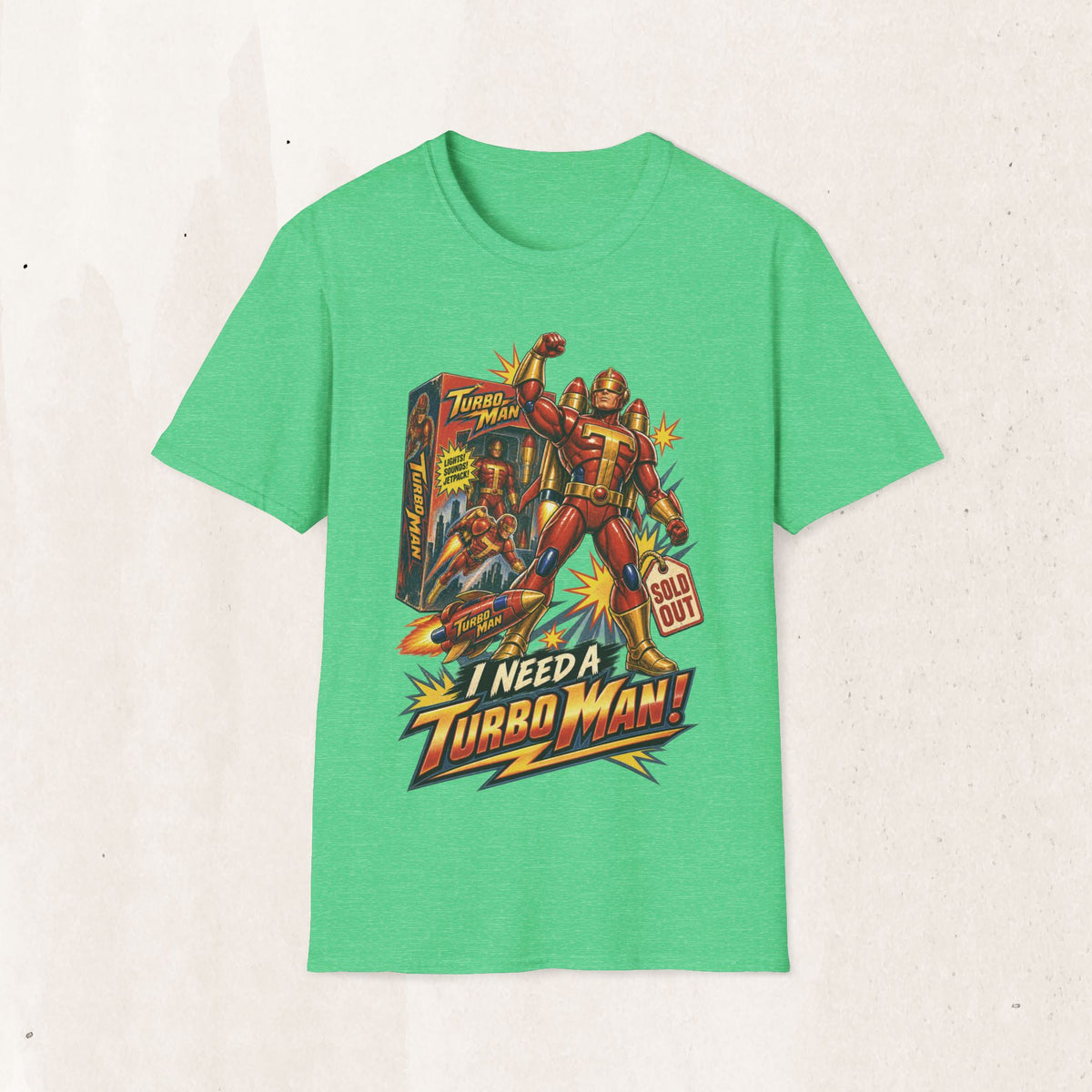 Turbo Man Graphic Tee - Jingle All The Way