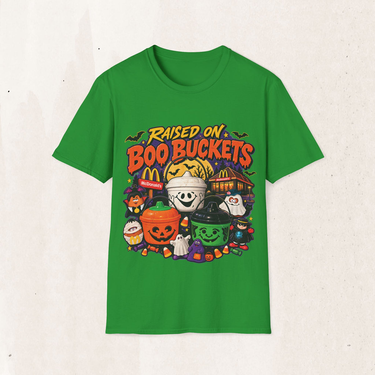 Halloween "Raised on Boo Buckets" Tee