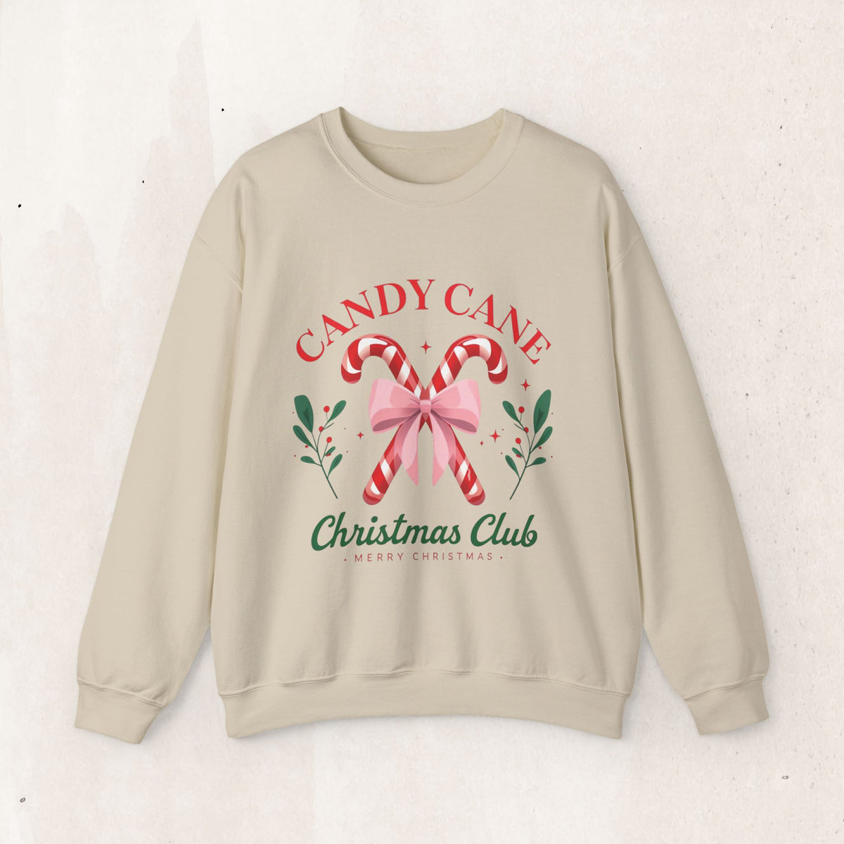 Candy Cane Christmas Club Crewneck Sweatshirt