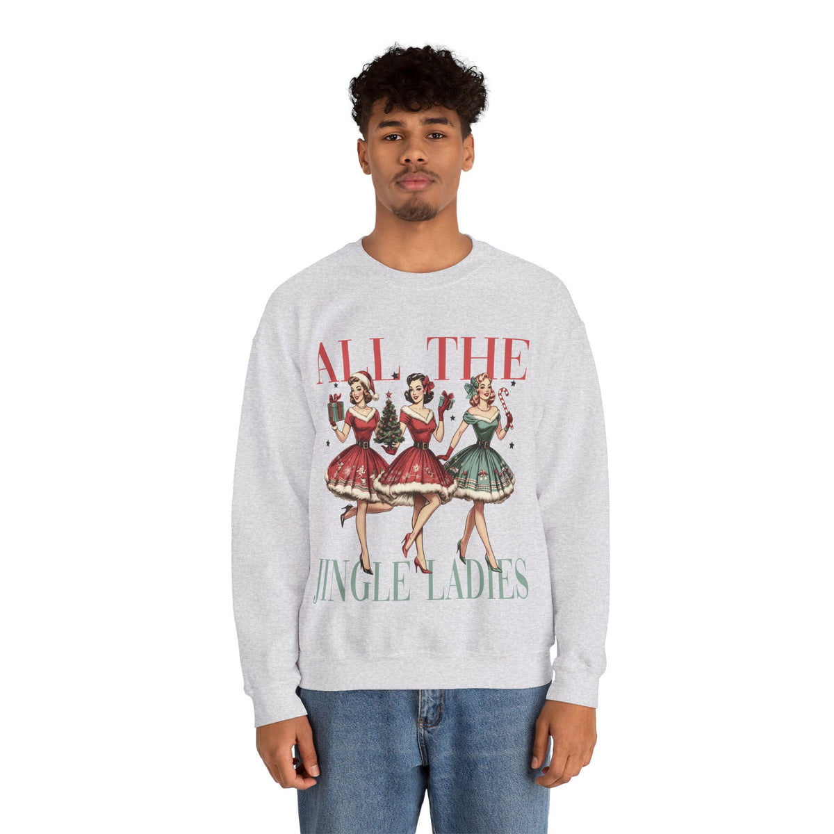 All the Jingle Ladies Christmas Crewneck Sweatshirt – photo 6
