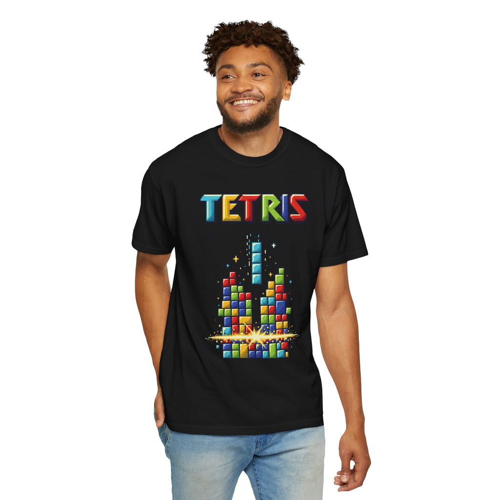 Tetris Block Stack Graphic Tee