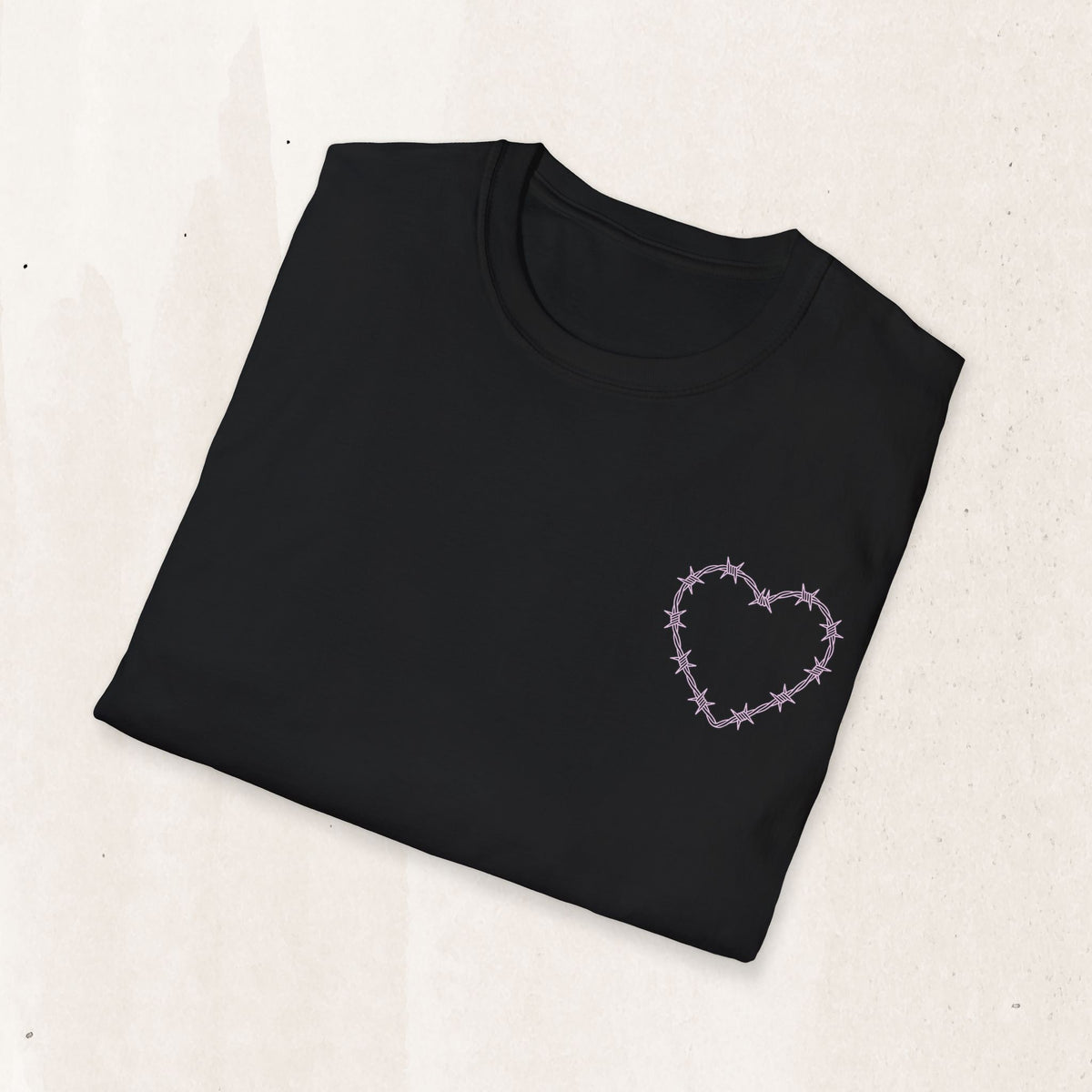 Barbed Wire Heart Graphic Tee