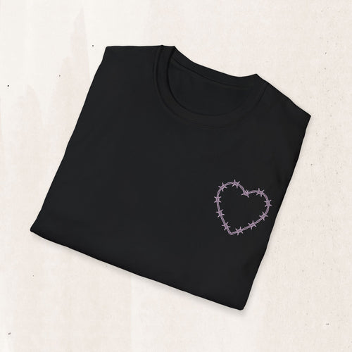 Barbed Wire Heart Graphic Tee