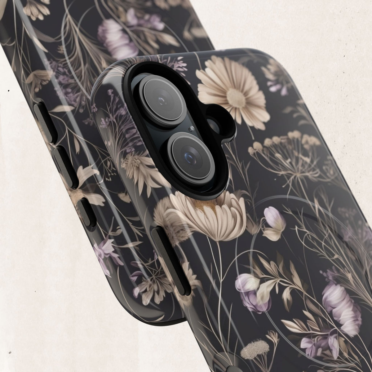 Floral Noir Tough Magnetic Phone Case