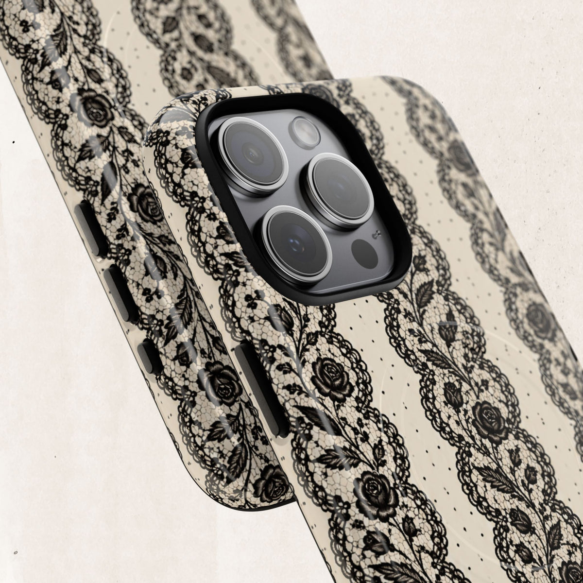Lace Stripes Magnetic Phone Case