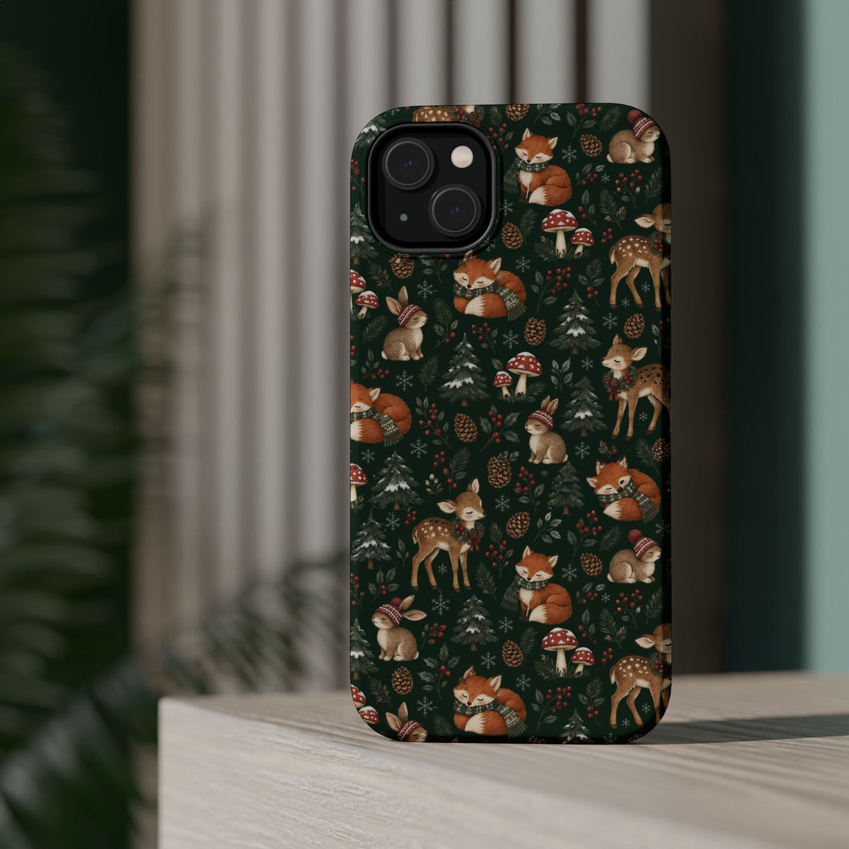 Woodland Fox & Deer MagSafe Phone Case, alternate view