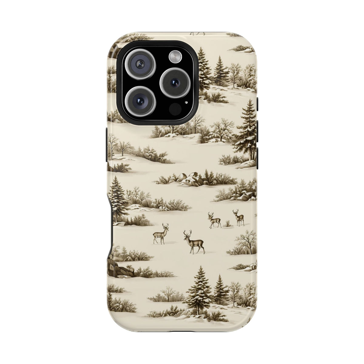 Deer & Pine Woodland Magnetic Phone Case, alternate view