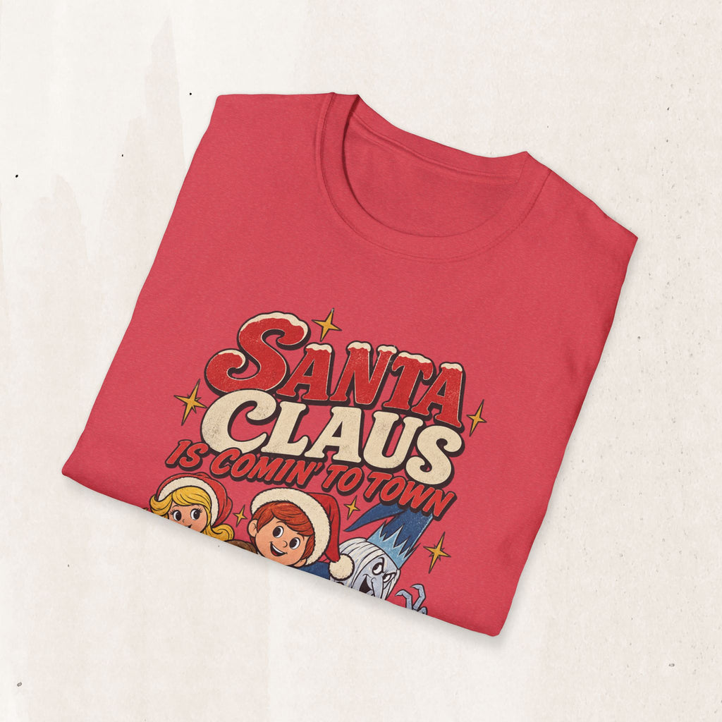 Santa Claus Is Comin' To Town Christmas Tee