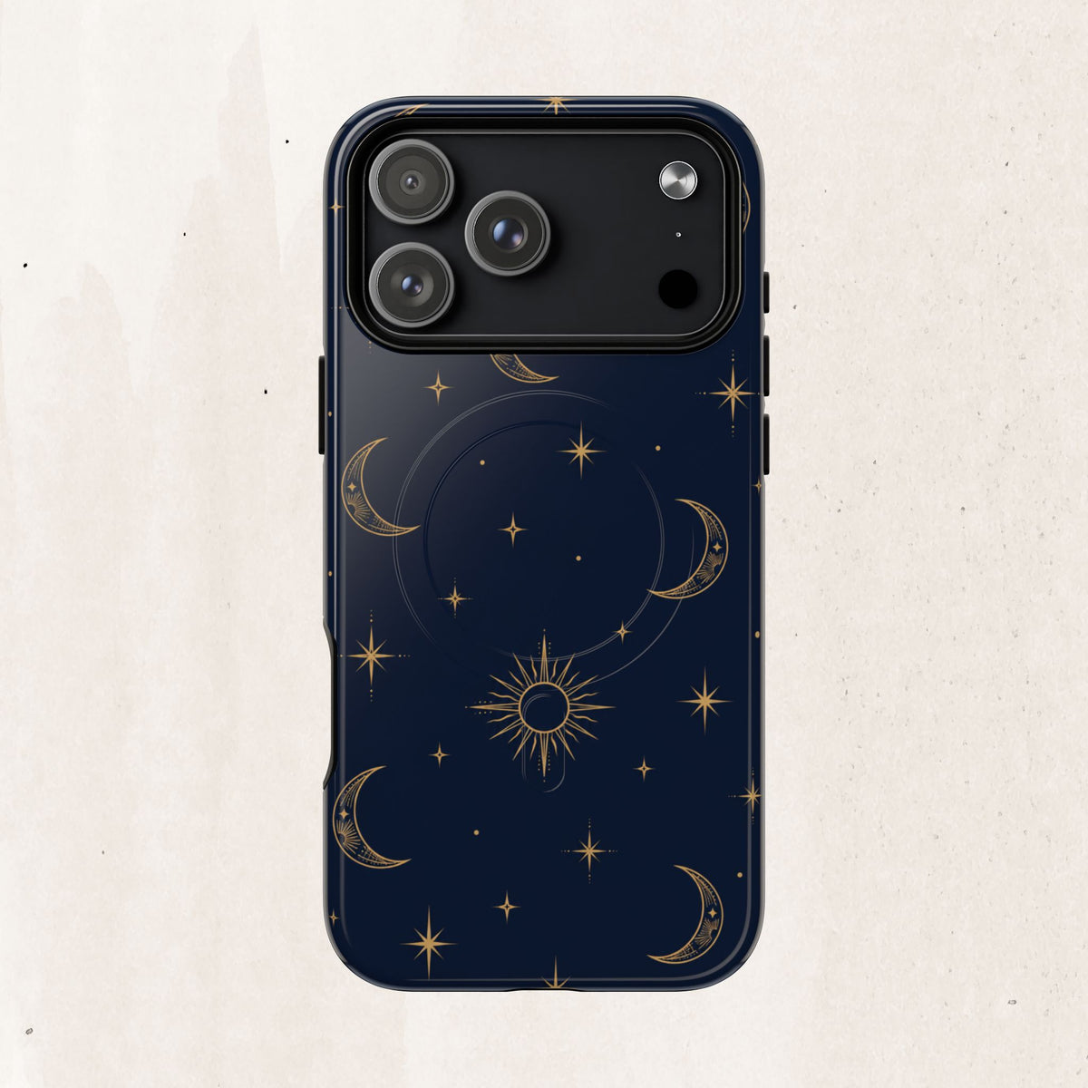 Magnetic Phone Case — Celestial Moon & Stars Tough Protective Cover