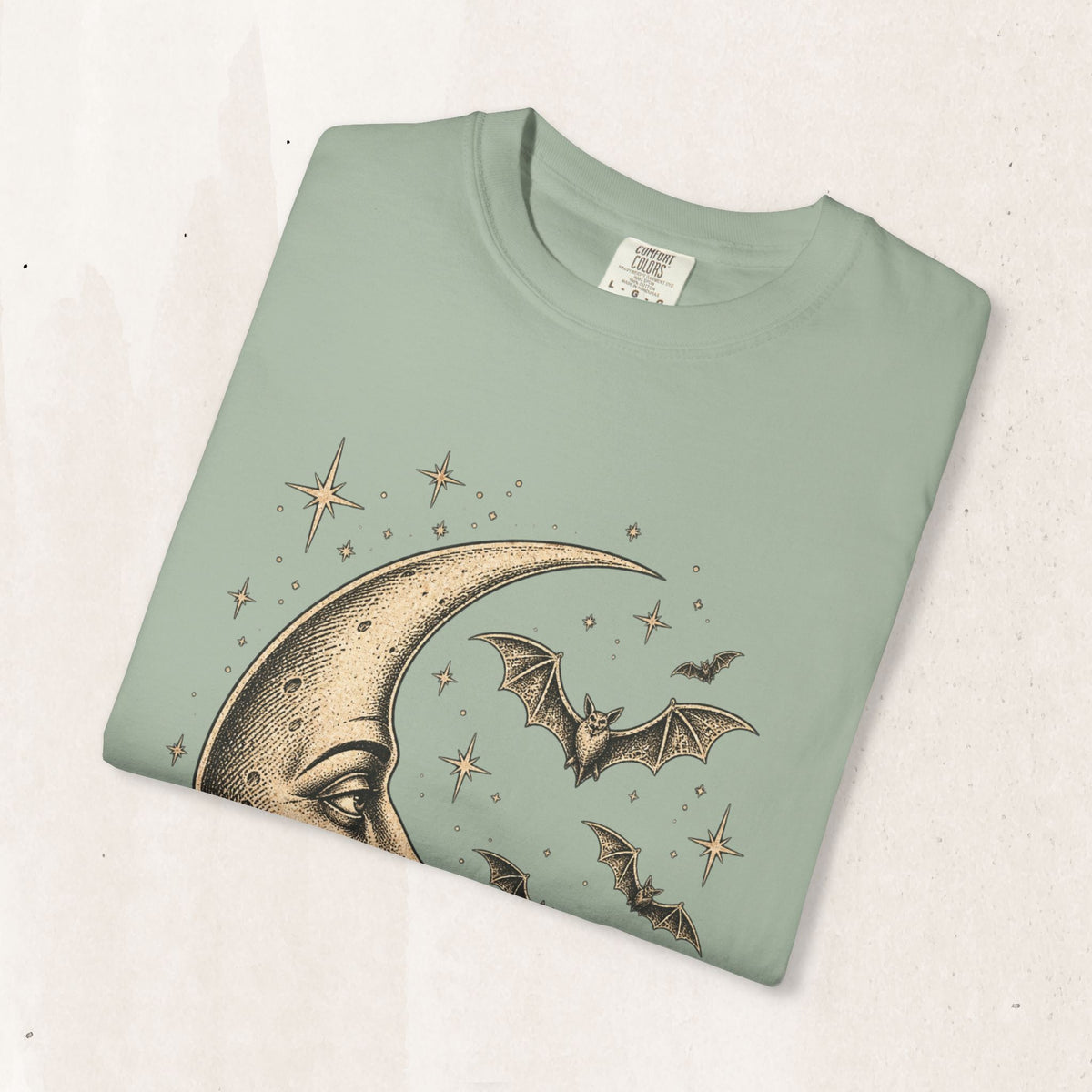 Crescent Moon & Bats Tee