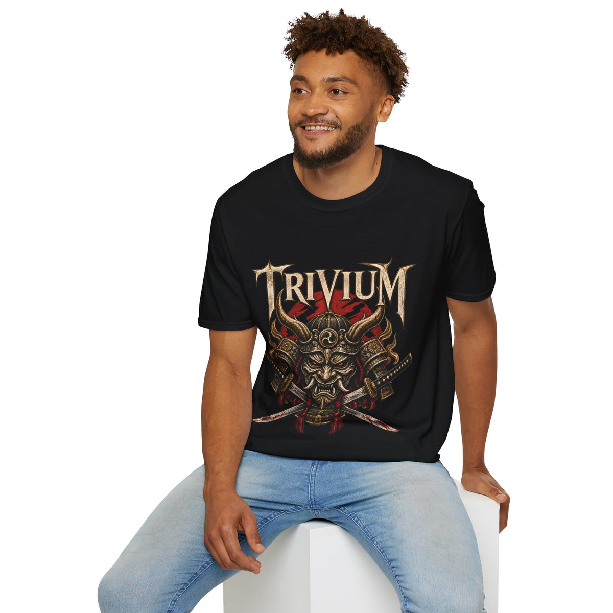 Trivium Graphic Tee in Black, alternate view