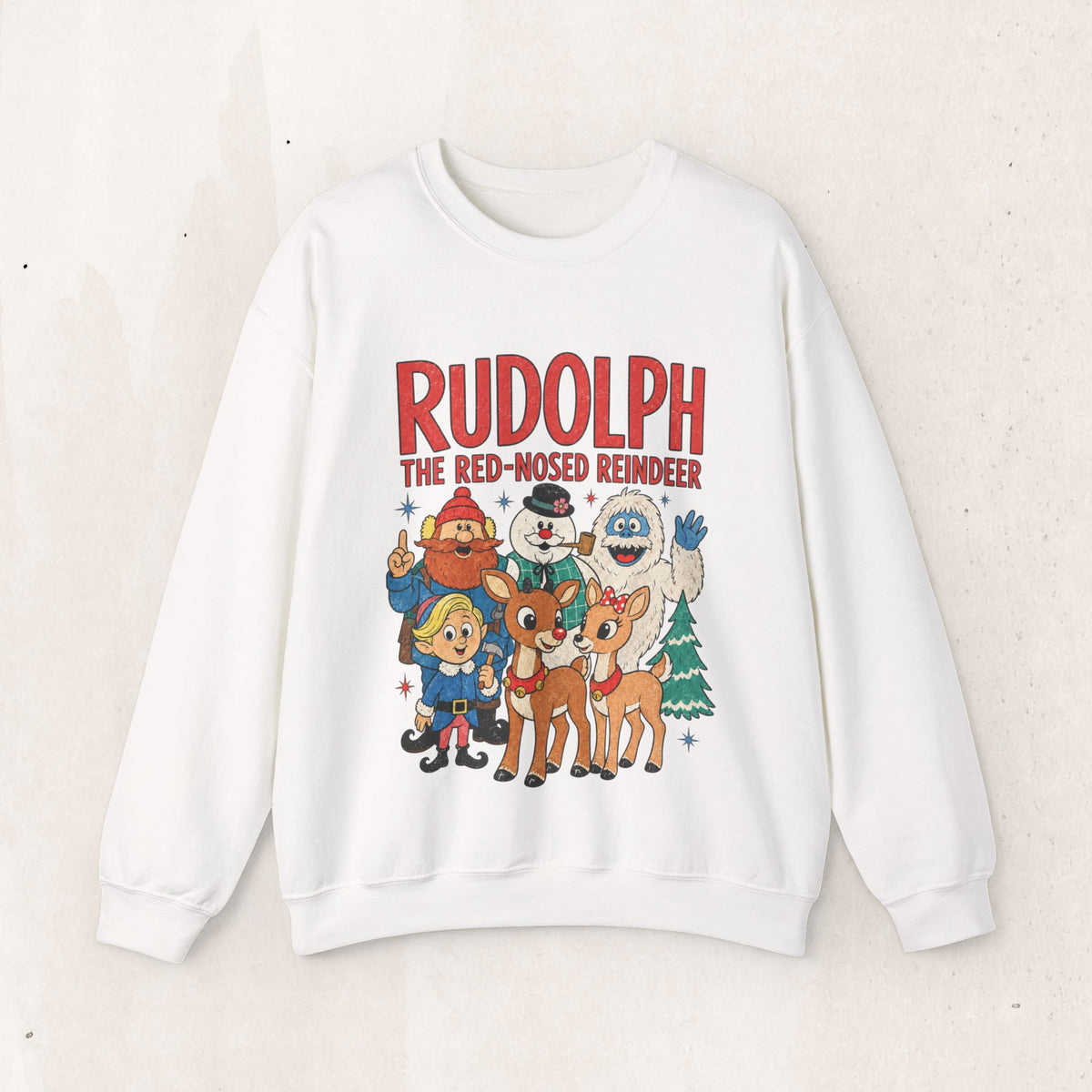 Rudolph The Red-Nosed Reindeer Vintage Crewneck Sweatshirt
