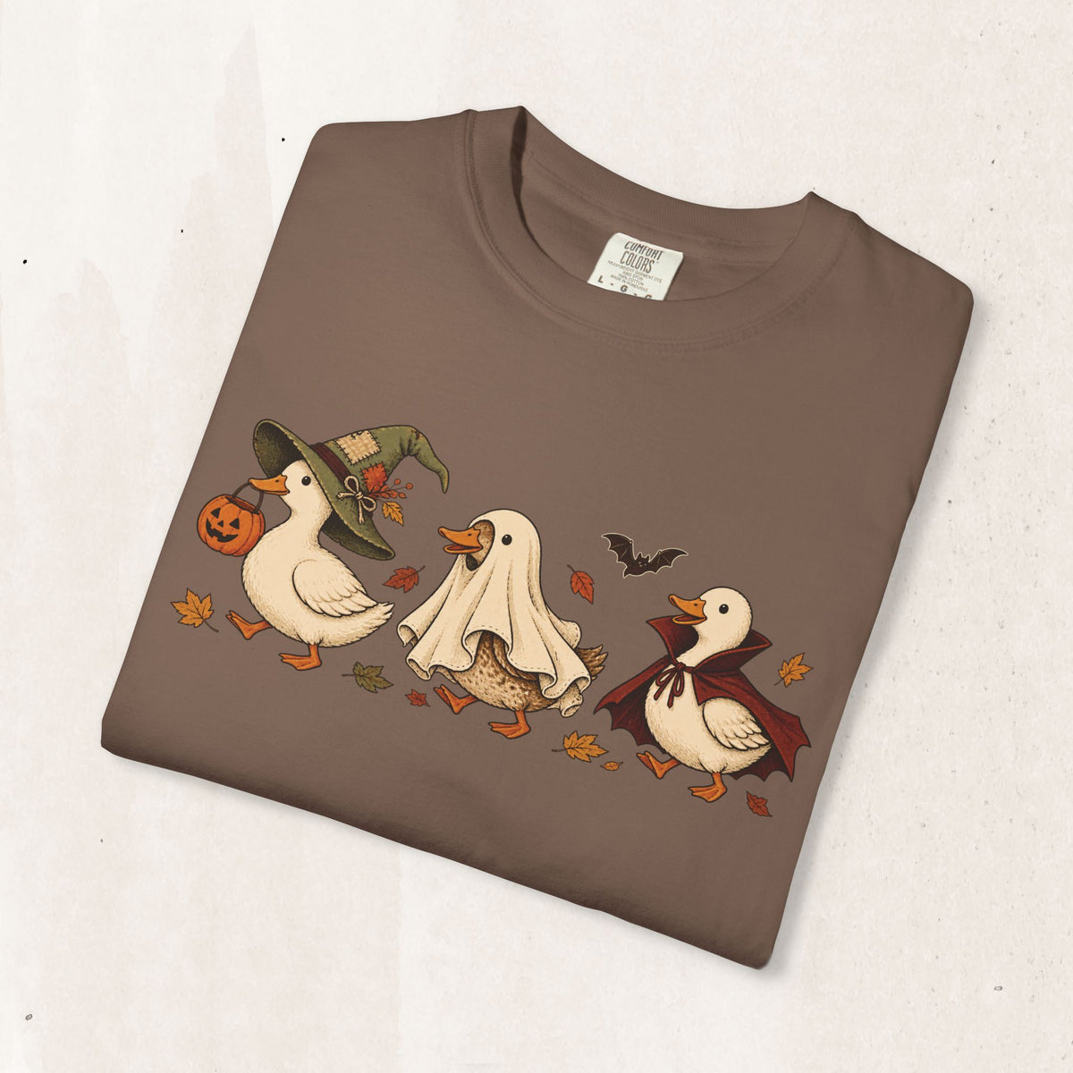 Halloween Ducks Tee in Espresso, alternate view