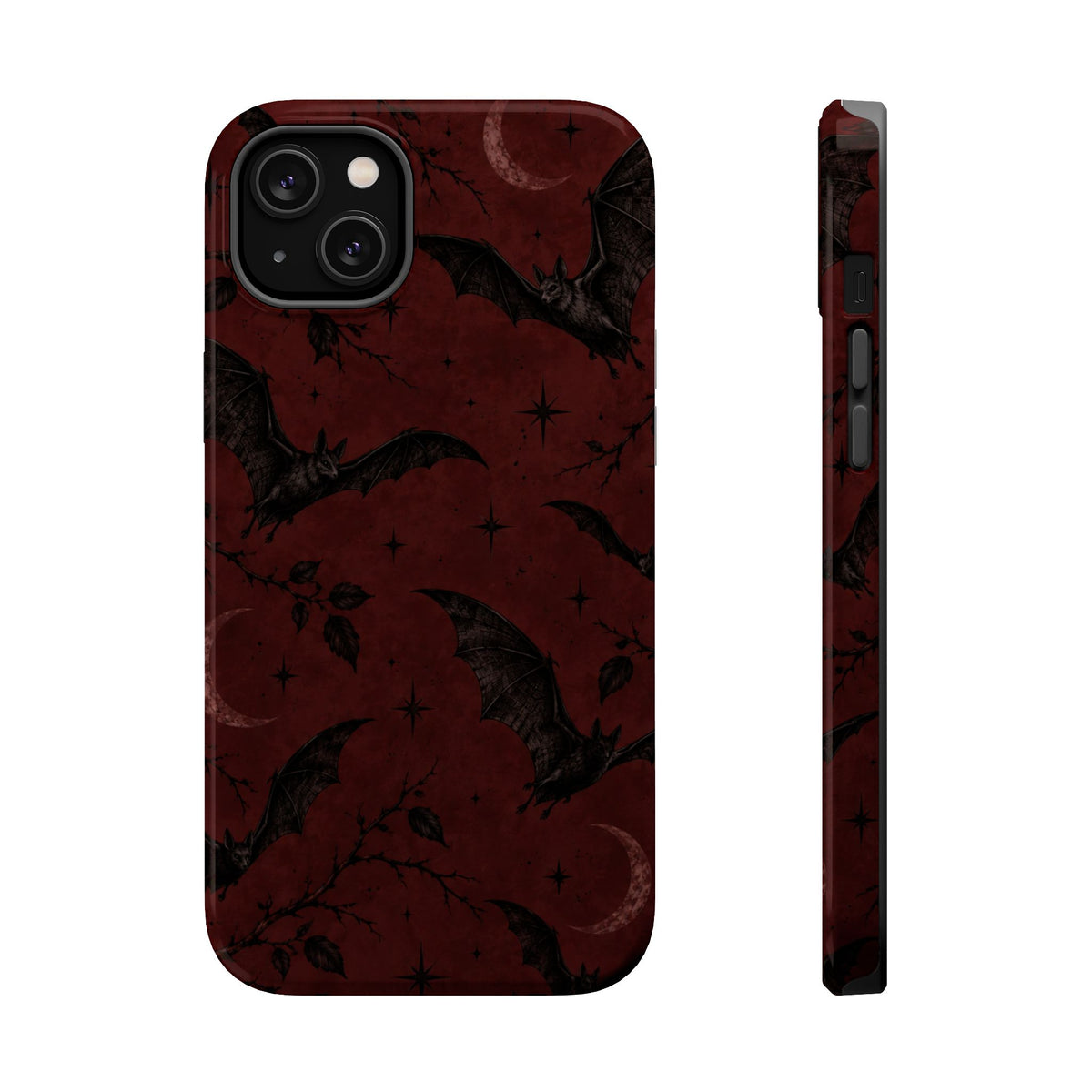 Gothic Bat Moon Magnetic Phone Case, alternate view