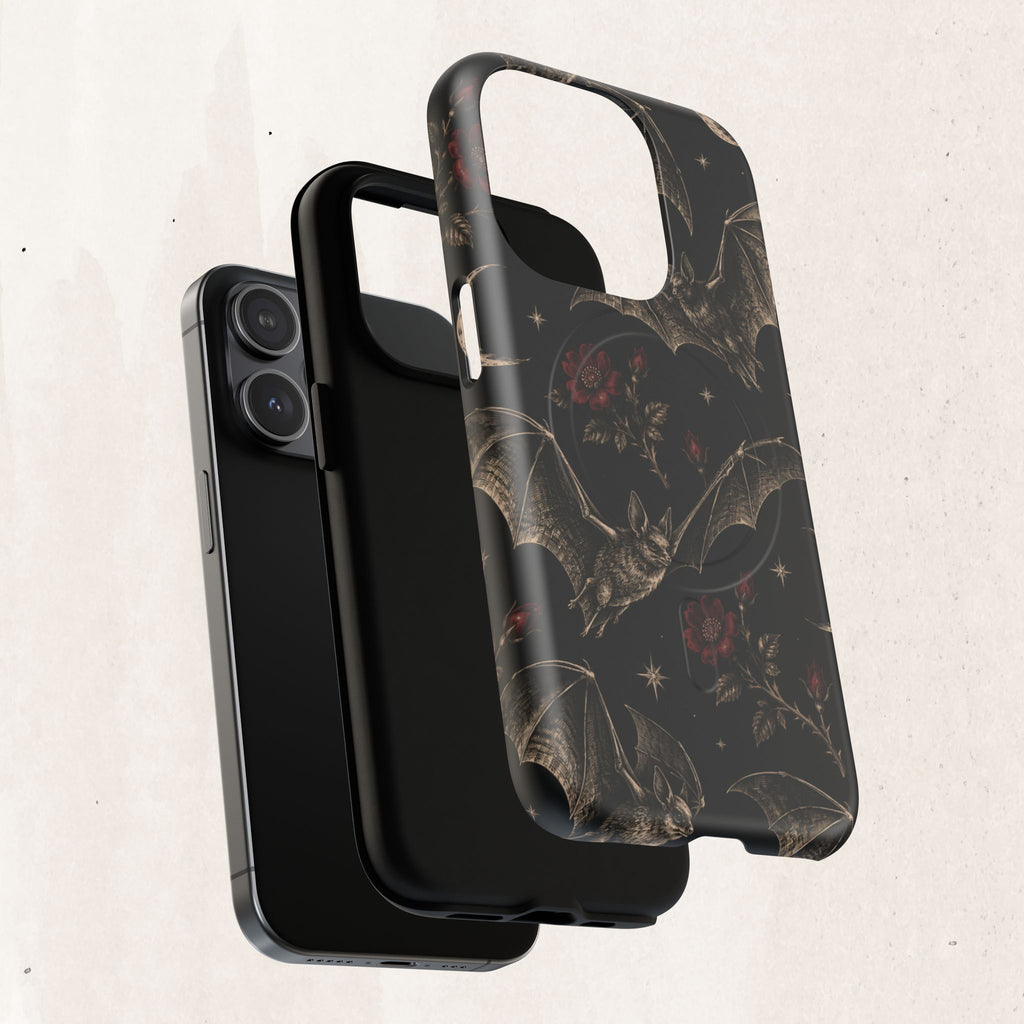 Gothic Bat & Moon Tough Magnetic Phone Case