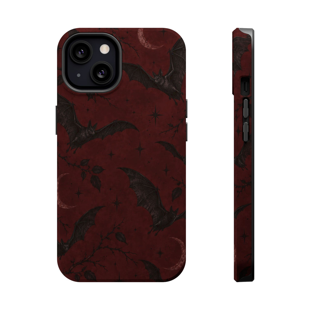 Gothic Bat Moon Magnetic Phone Case, alternate view