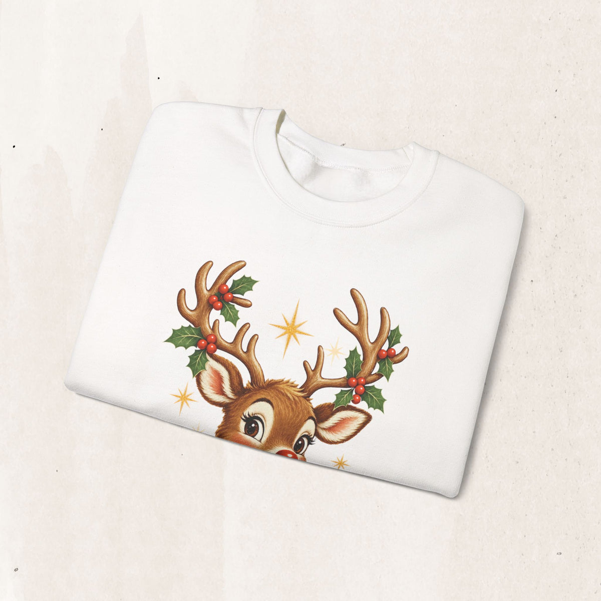 Vintage Rudolph Graphic Crewneck Sweatshirt