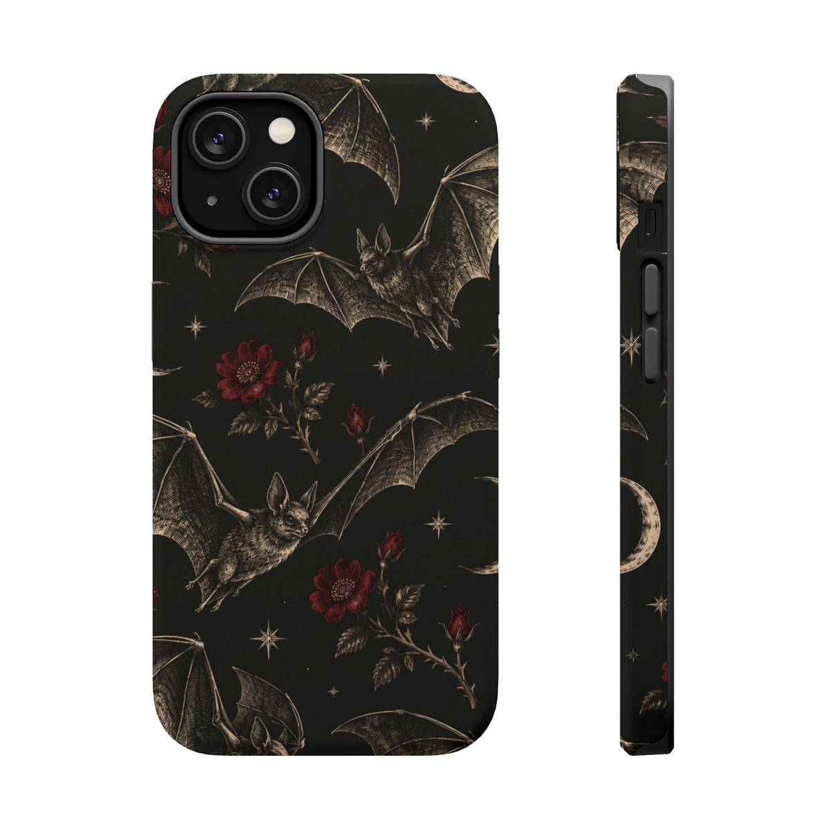 Gothic Bat & Moon Magnetic Phone Case, alternate view