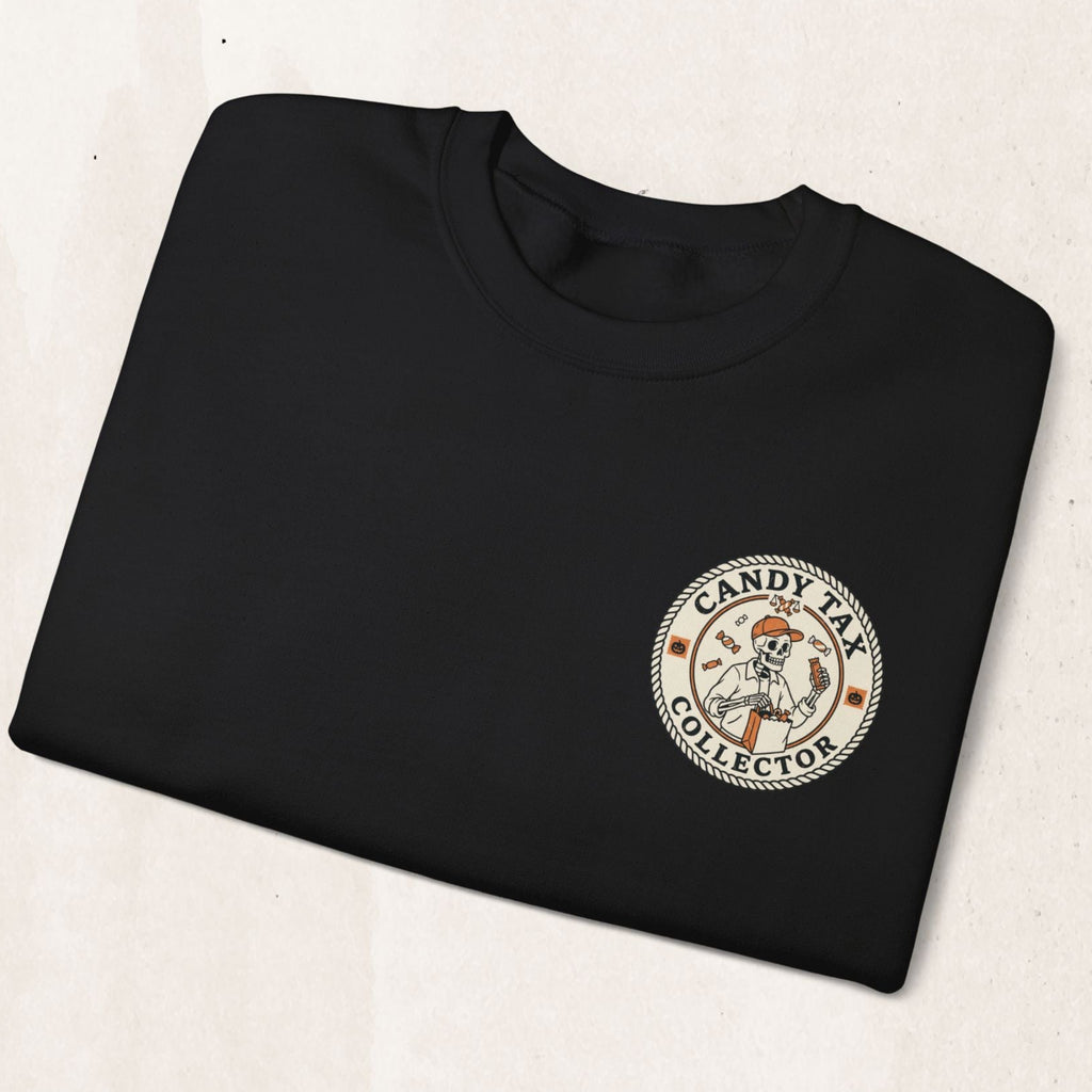 Candy Tax Collector Patch Design Sweatshirt Printify