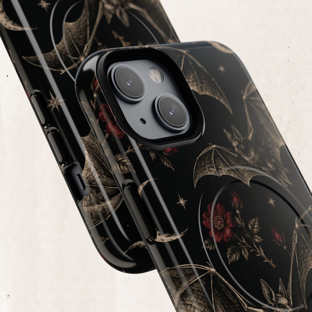 Gothic Bat & Moon Tough Magnetic Phone Case