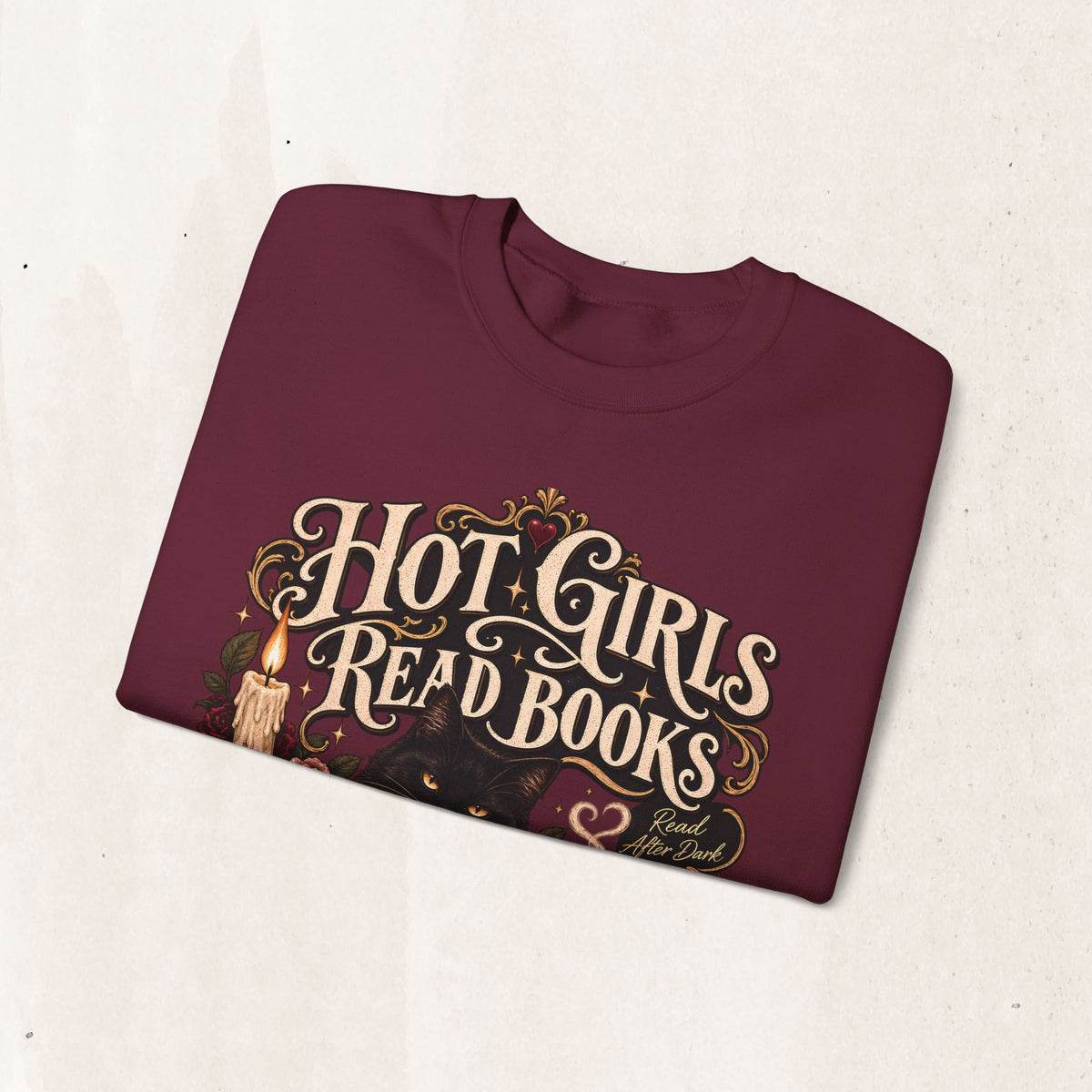 Hot Girls Read Books Crewneck Sweatshirt