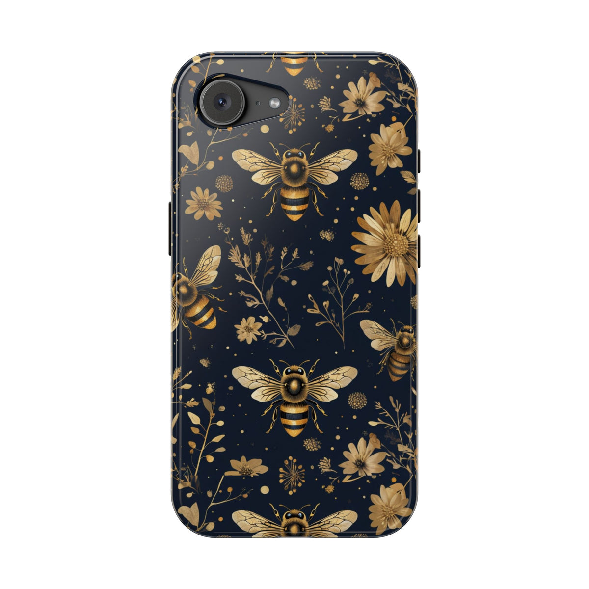 Gold Bees & Daisies Magnetic Tough Case, alternate view
