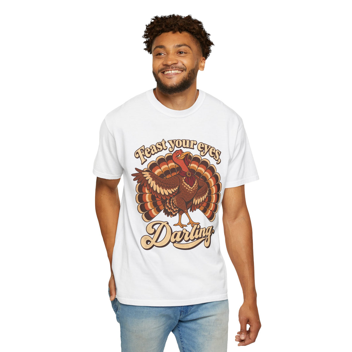 Thanksgiving 'Feast Your Eyes, Darling' Turkey Tee