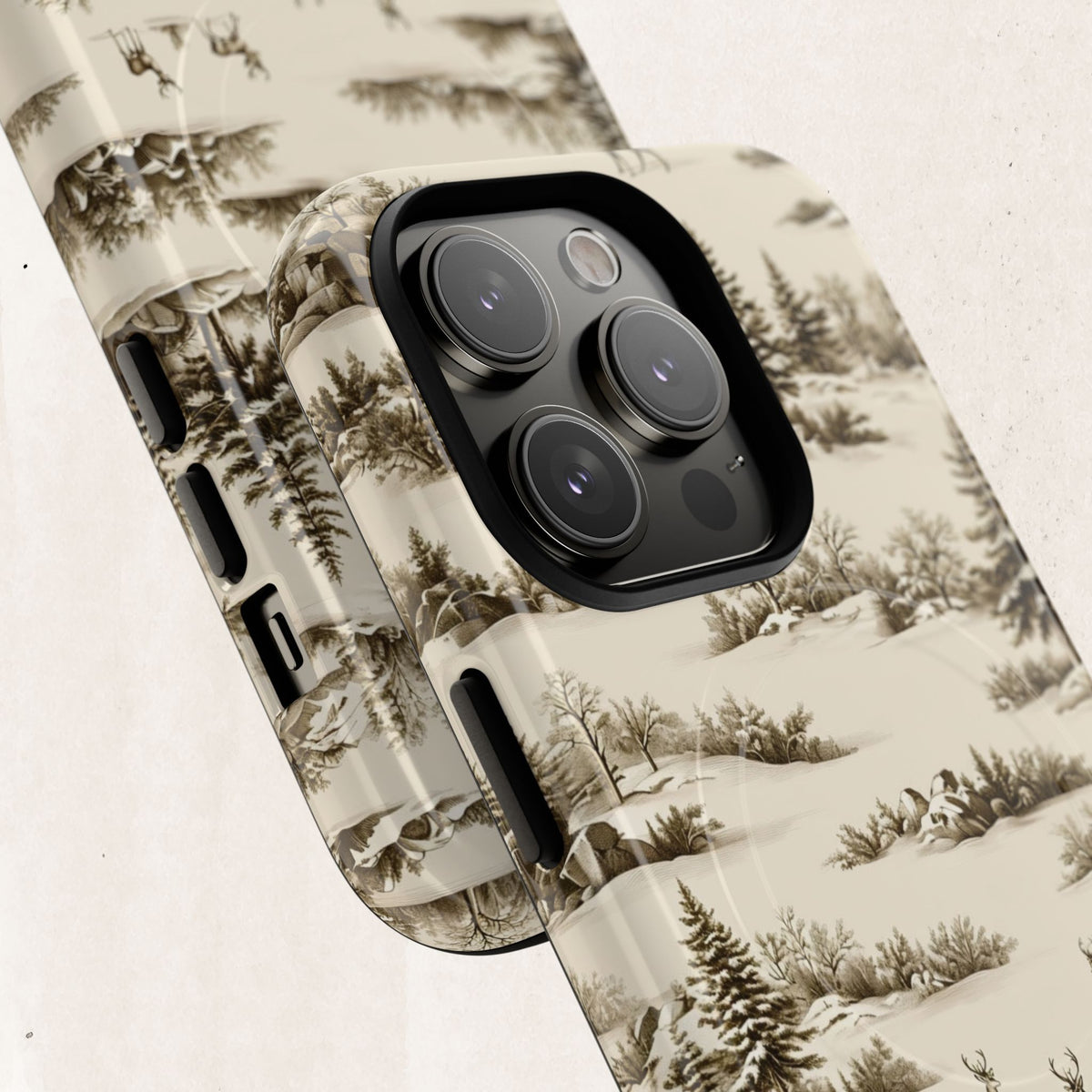 Deer & Pine Woodland Tough Magnetic Phone Case