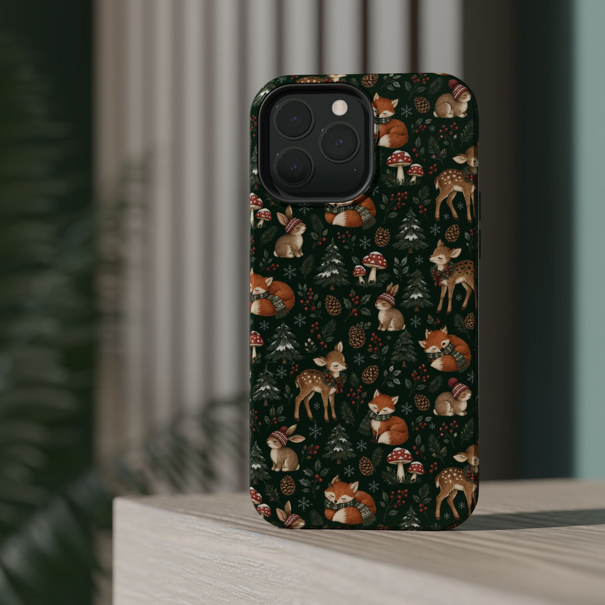 Woodland Fox & Deer MagSafe Phone Case, alternate view