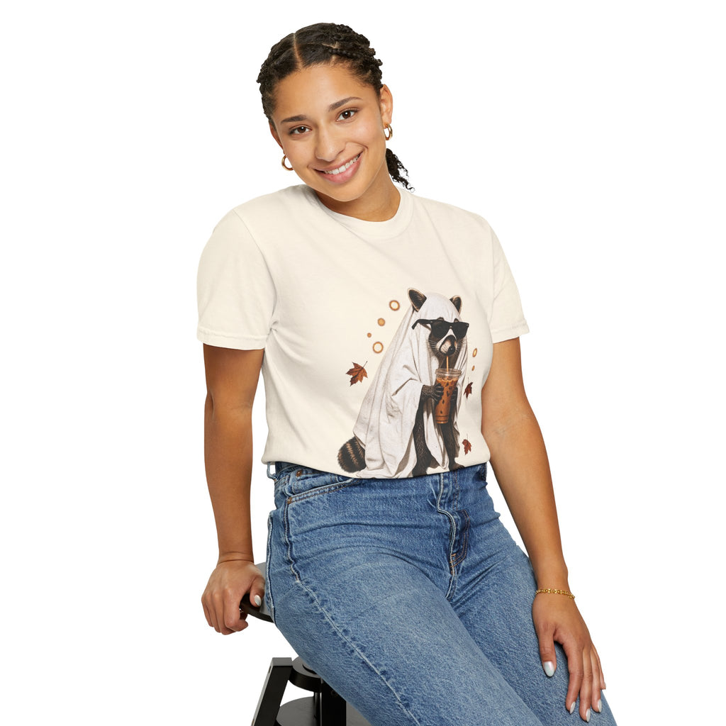 Halloween Raccoon Ghost Costume Tee
